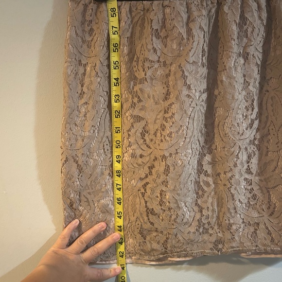 Ann Taylor loft size 12 skirt with lace overlay - Picture 3 of 9
